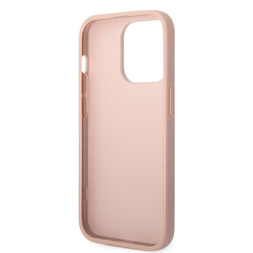 Guess PU Leather Saffiano Zadní Kryt pro iPhone 14 Pro Max Pink - náhled 5