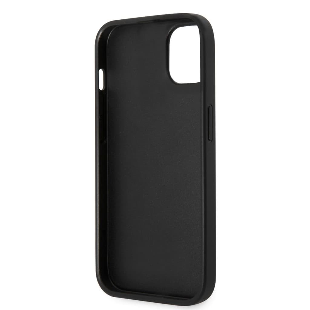 Guess PC/TPU Glitter Flakes Metal Logo Zadní Kryt pro iPhone 14 Plus Black - náhled 5