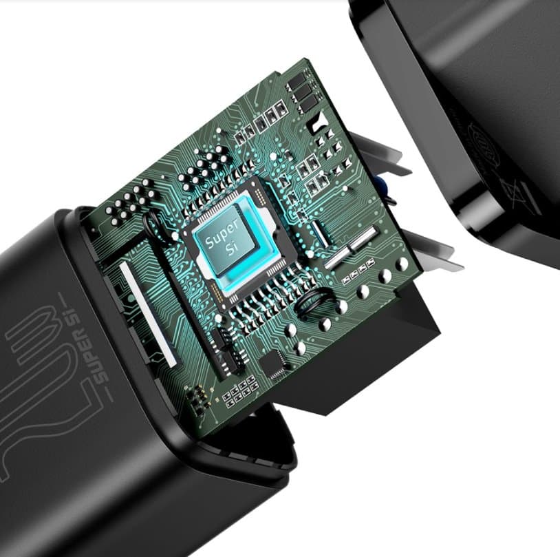 Baseus CCSUP-B01 Super Si Quick Nabíječka USB-C 20W Black - náhled 5