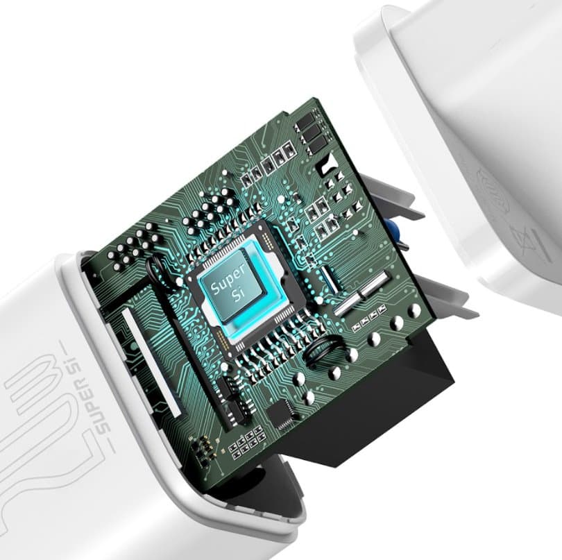 Baseus CCSUP-B02 Super Si Quick Nabíječka USB-C 20W White - náhled 5