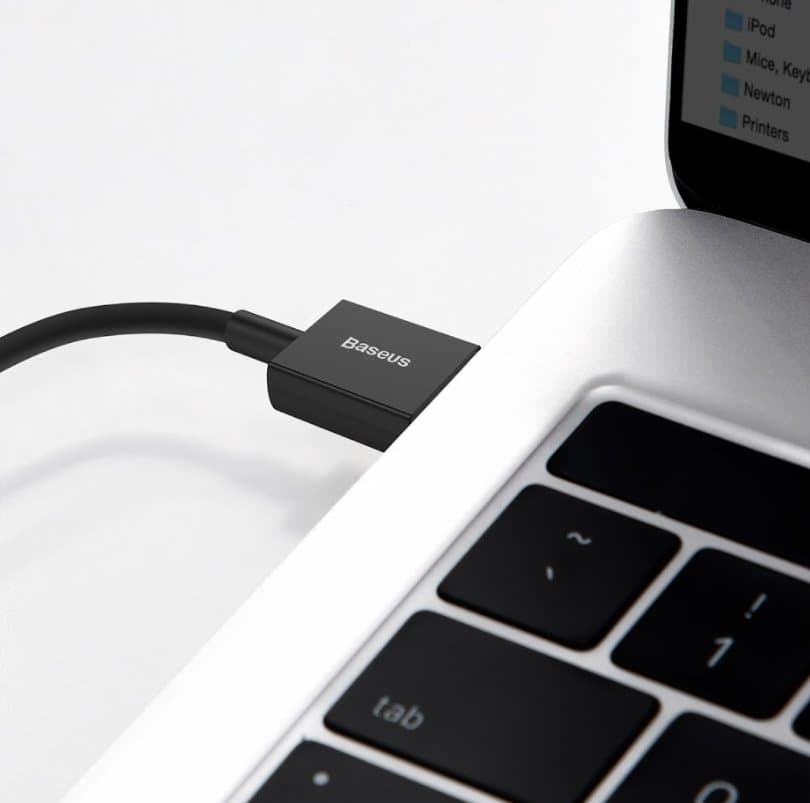 Baseus CALYS-A01 Superior Fast Charging Datový Kabel USB to Lightning 2.4A 1m Black - náhled 5