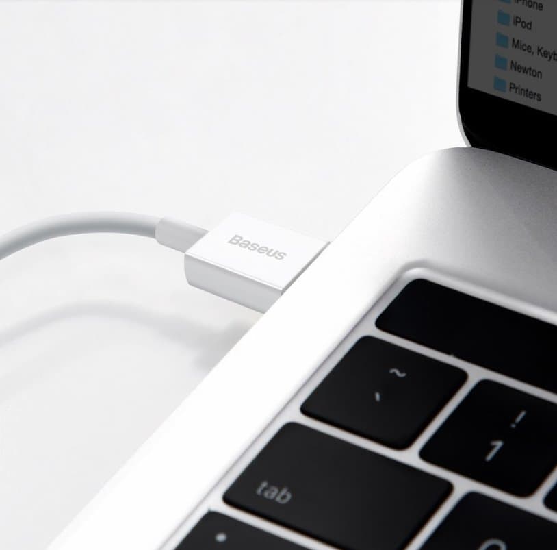 Baseus CALYS-B02 Superior Fast Charging Kabel Lightning 2.4A 1.5m White - náhled 5