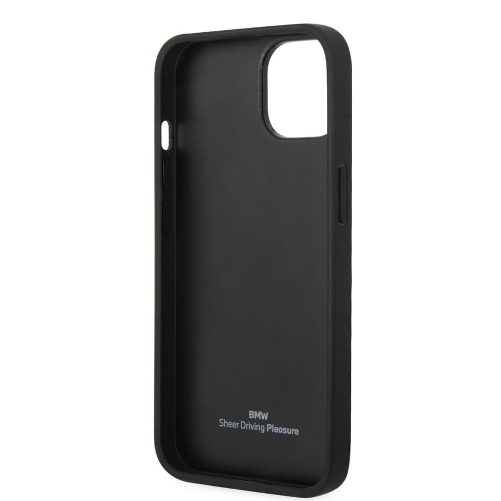 BMW Signature Leather Big Logo Zadní Kryt pro iPhone 14 Plus Black - náhled 5