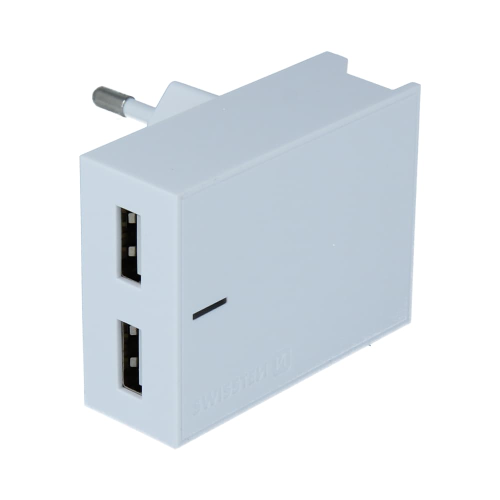 Swissten síťový adaptér smart ic 2x usb 3a power + datový kabel usb / lightning 1,2 m bílý - náhled 5