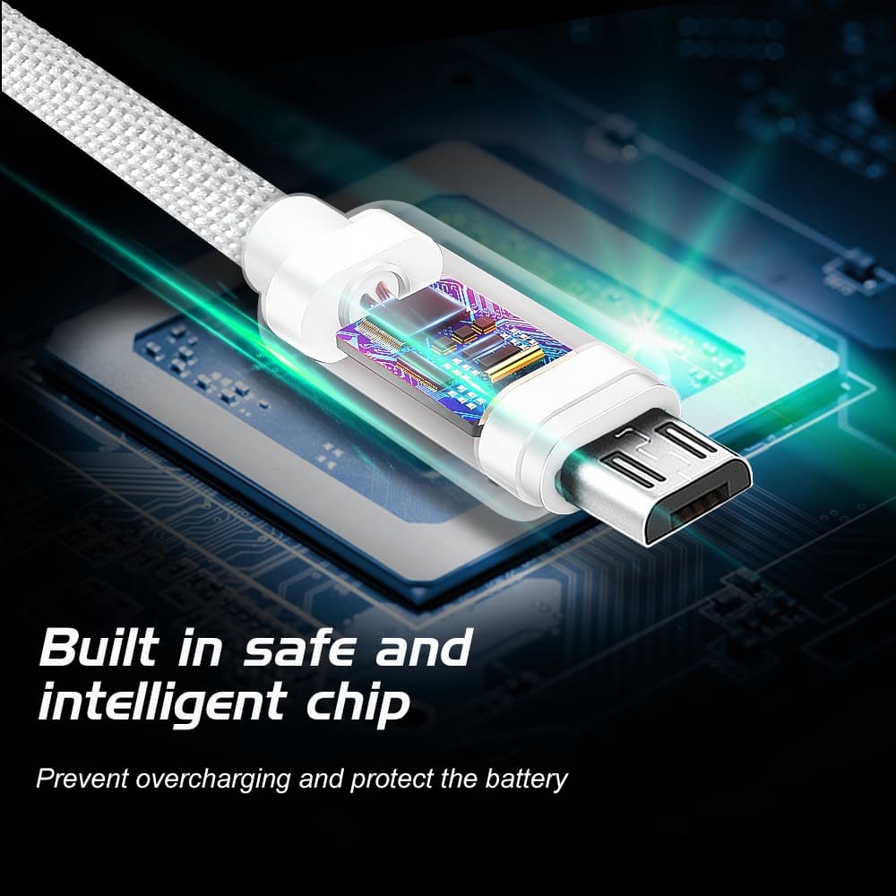 Datový kabel swissten textile usb / micro usb 0,2 m červený - náhled 5