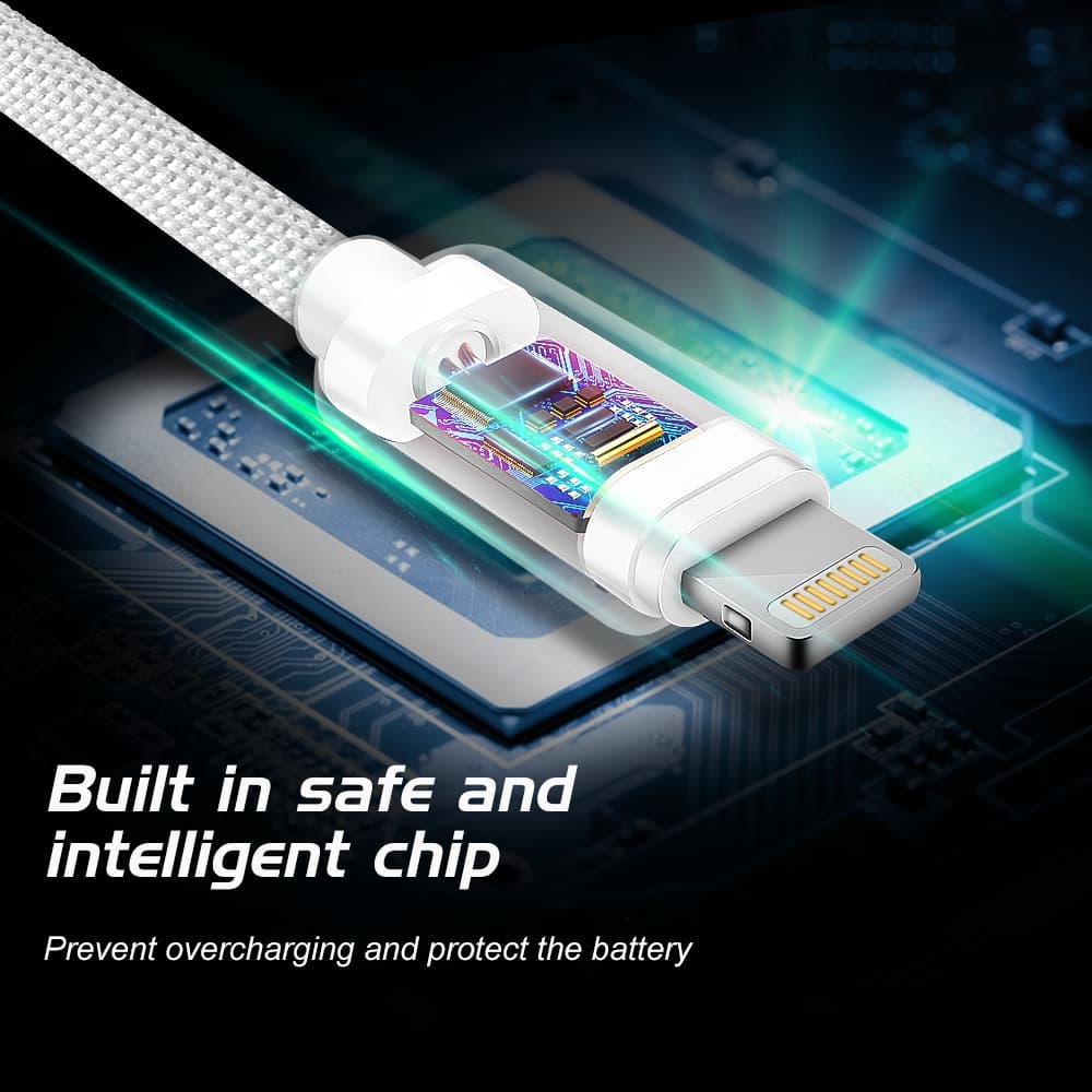 Datový kabel swissten textile usb / lightning mfi 2,0 m červený - náhled 5