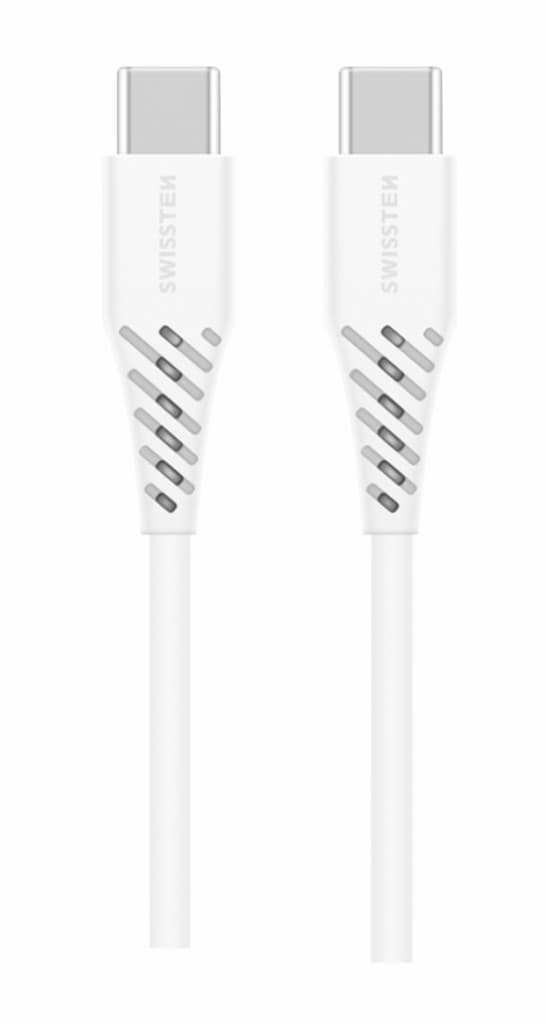 Datový kabel swissten tpe usb-c/usb-c power delivery 5a (100w) 2,5 m bílý - náhled 5