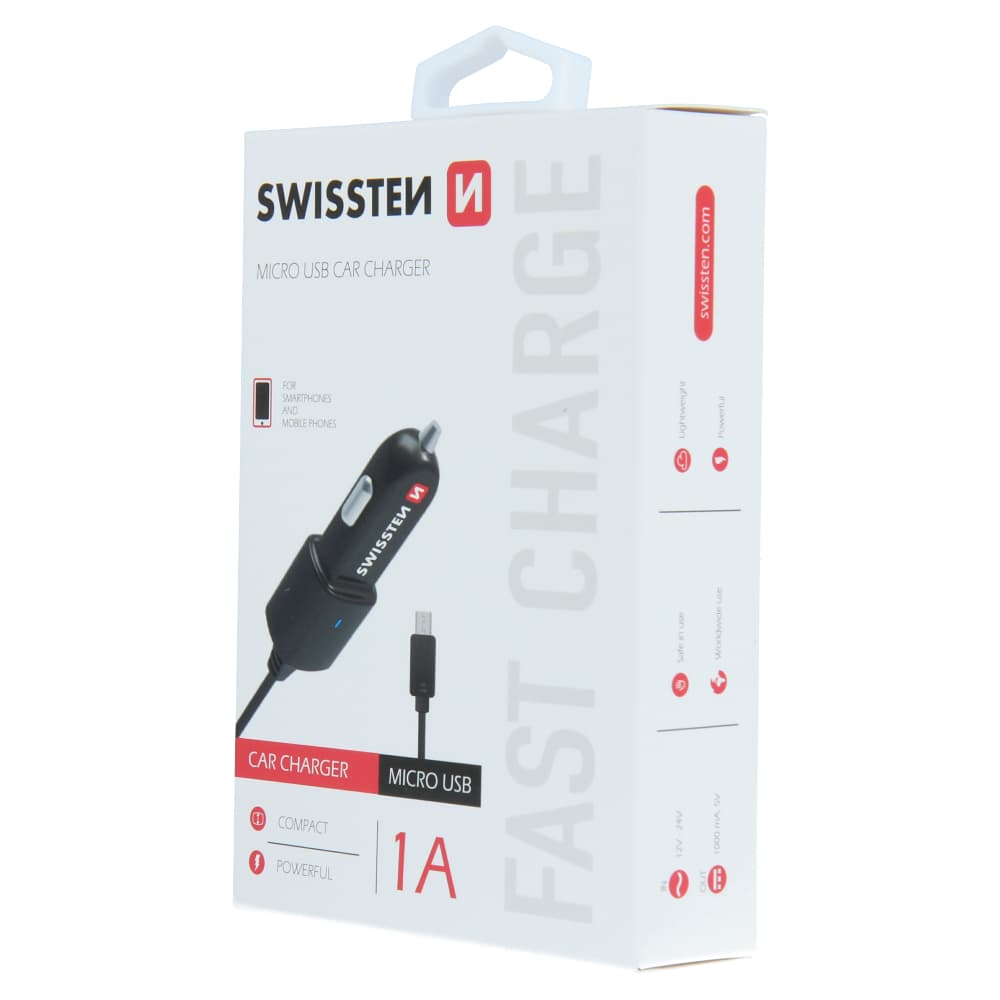 Swissten cl autonabíječka micro usb 1a power - náhled 5