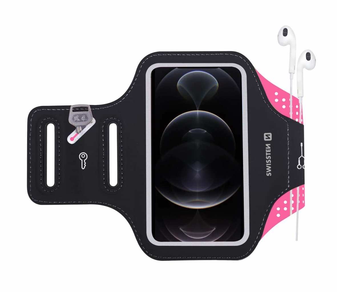 Pouzdro swissten armband case vel. 6,0" růžové - náhled 5