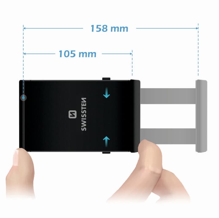 Držák do auta na tablet swissten s-grip t1-cd1 - náhled 5