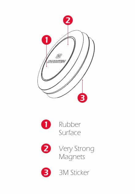 Magnetický držák do auta Swissten S-Grip na palubní desku M10 - náhled 5