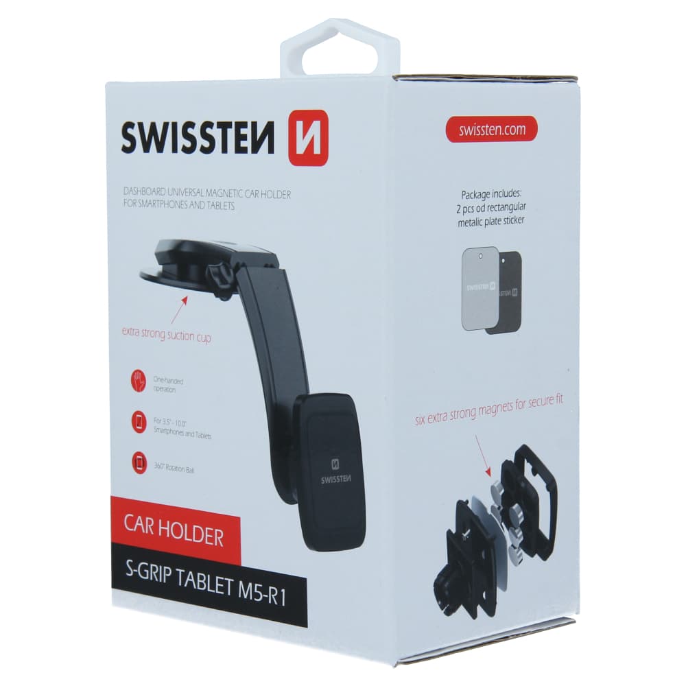Magnetický držák do auta swissten s-grip m5-r1 - náhled 5