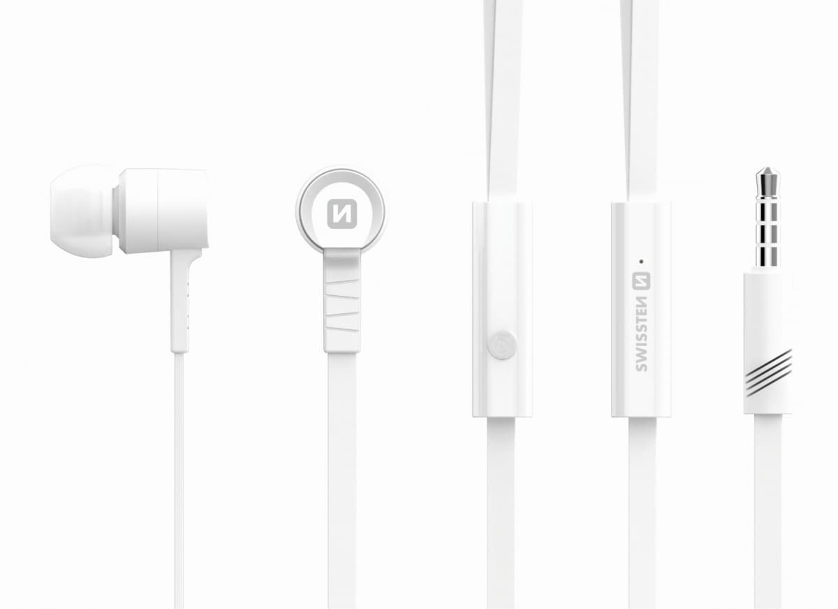 Sluchátka swissten earbuds rainbow ys-d2 bílá - náhled 5