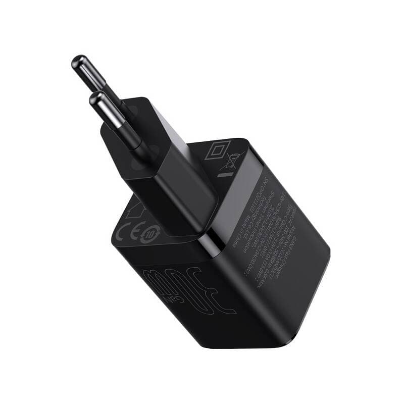 Adaptér Baseus CCGN010101 GaN3 s funkcí rychlonabíjení 30W černý - náhled 5