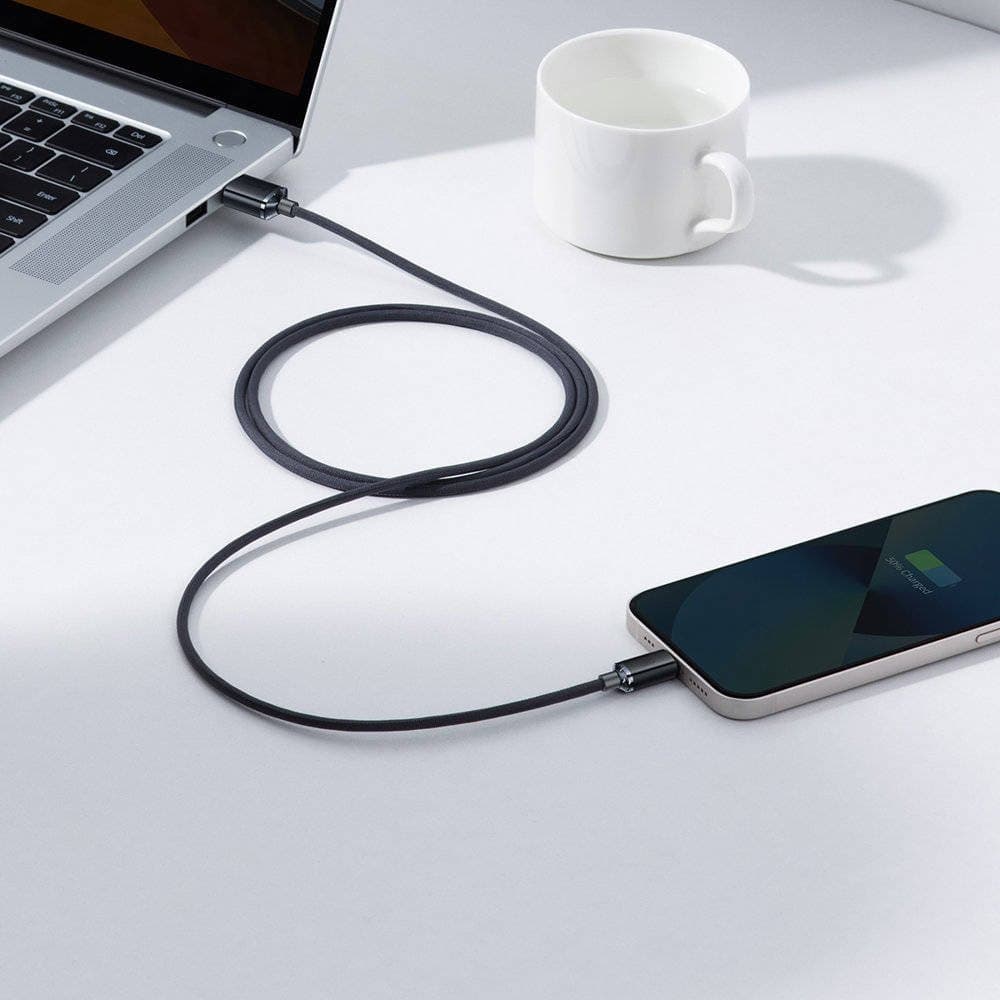 Baseus CAJY000001 Crystal Shine Series Datový Kabel USB - Lightning 20W 1,2m Black - náhled 5