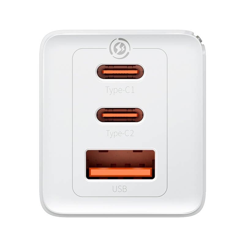 Baseus CCGP120202 GaN5 Pro Quick Nabíječka USB + 2x USB-C 65W White - náhled 5