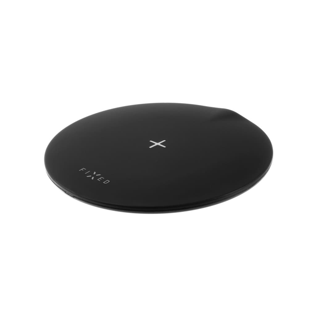 Podložka pro rychlé bezdrátové nabíjení telefonu FIXED SlimPad, 15W, černá - náhled 5
