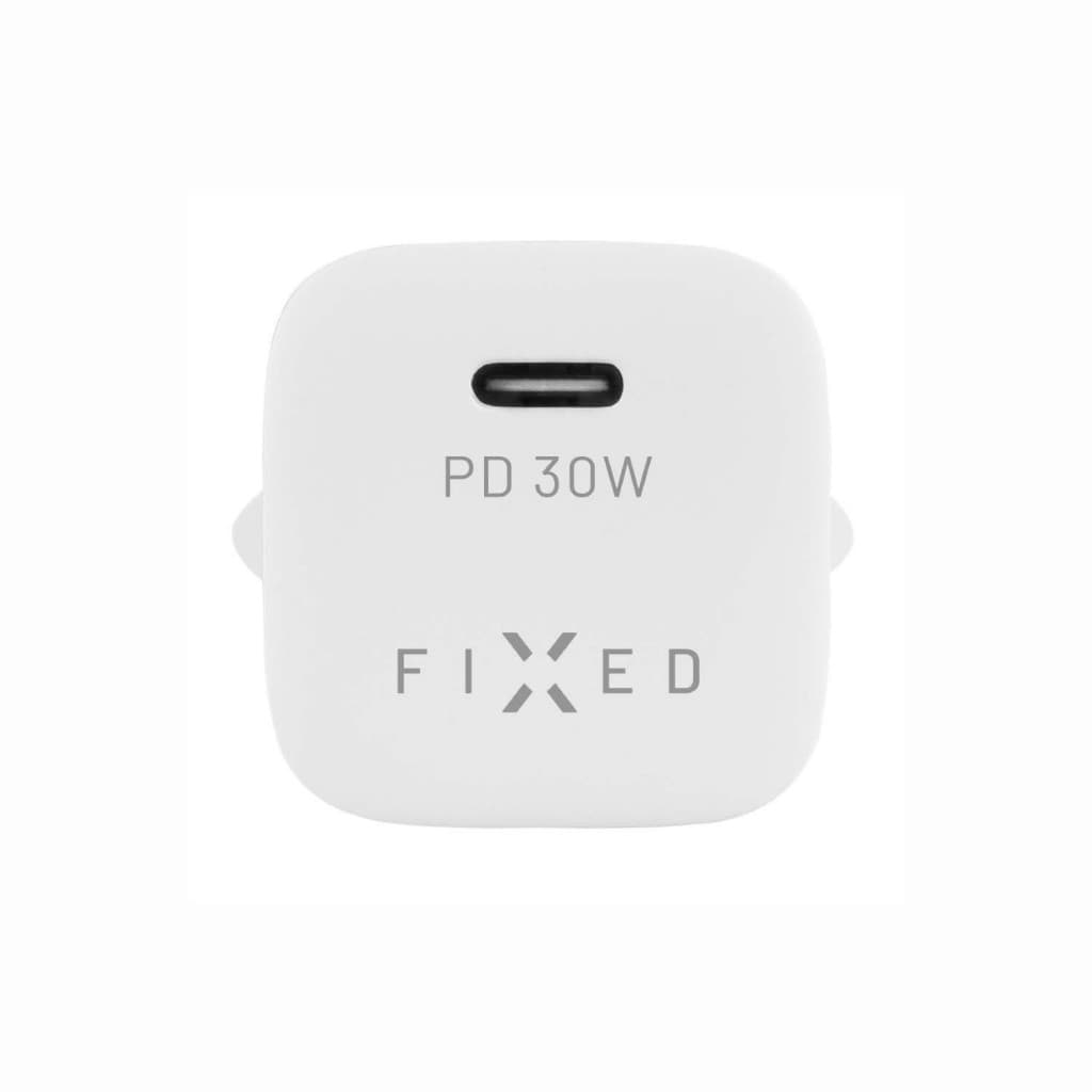 Síťová nabíječka FIXED Mini s USB-C výstupem a podporou PD, 30W, bílá - náhled 5