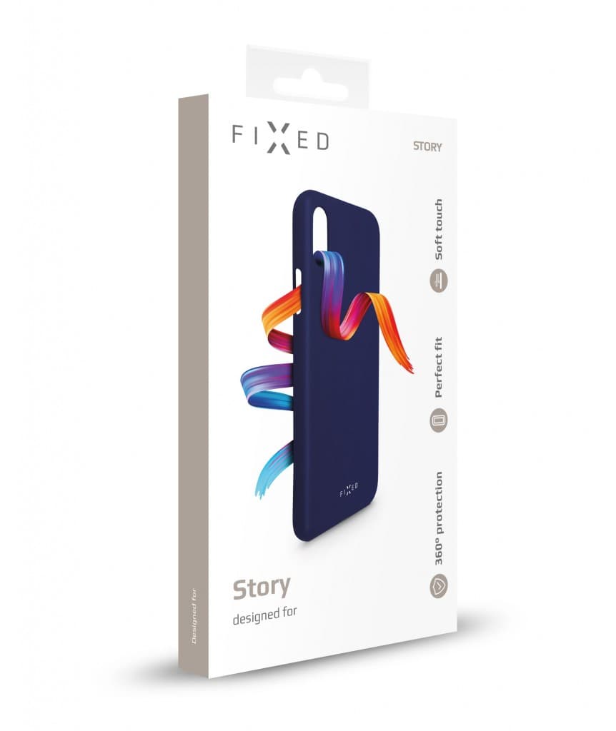 Zadní pogumovaný kryt FIXED Story pro Apple iPhone 11 Pro Max, modrý - náhled 5