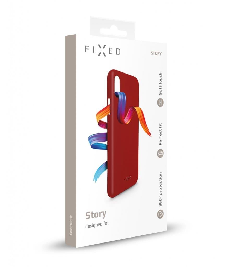 Zadní pogumovaný kryt FIXED Story pro Apple iPhone 11 Pro Max, červený - náhled 5