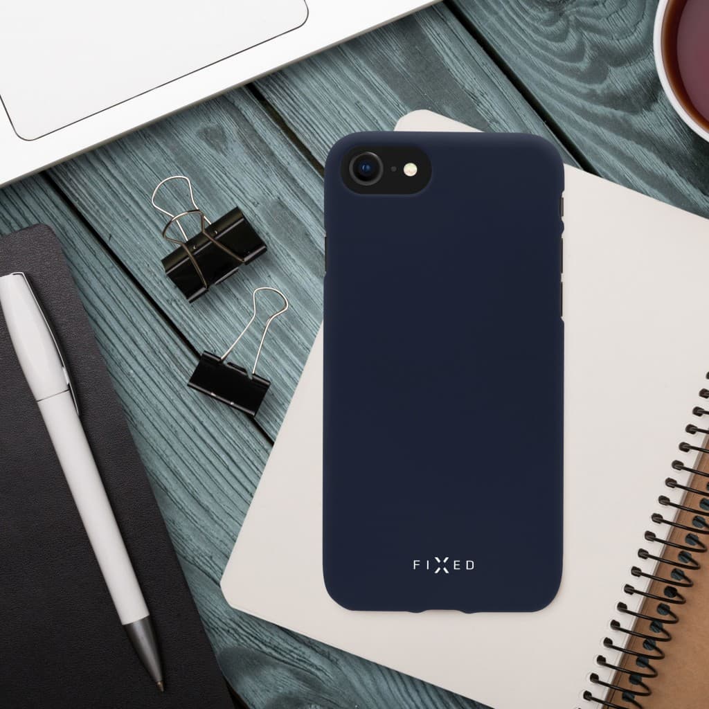 Zadní pogumovaný kryt FIXED Story pro Apple iPhone 12 Pro Max, modrý - náhled 5