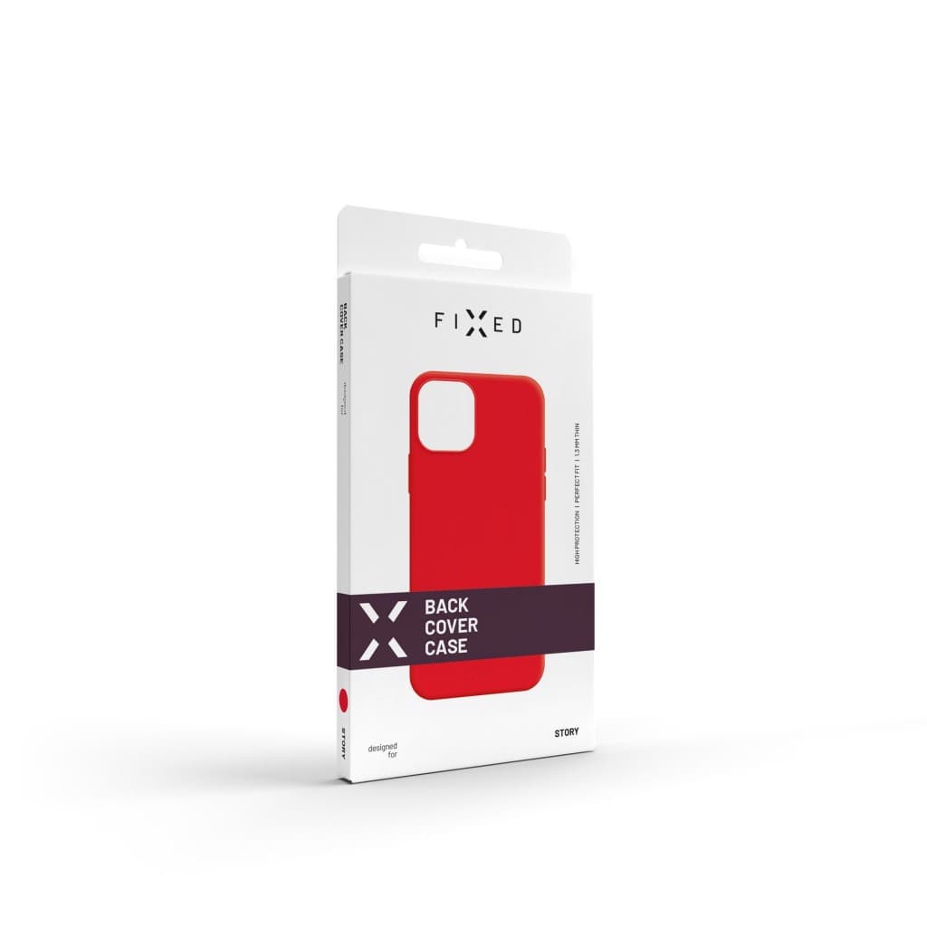Zadní pogumovaný kryt FIXED Story pro Apple iPhone 13 Pro Max, červený - náhled 5