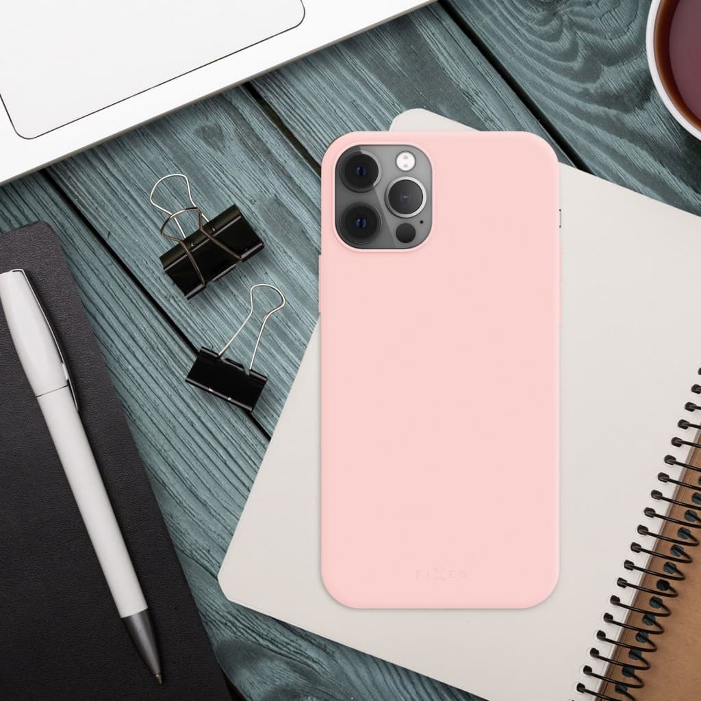 Zadní pogumovaný kryt FIXED Story pro Apple iPhone 14, růžový - náhled 5