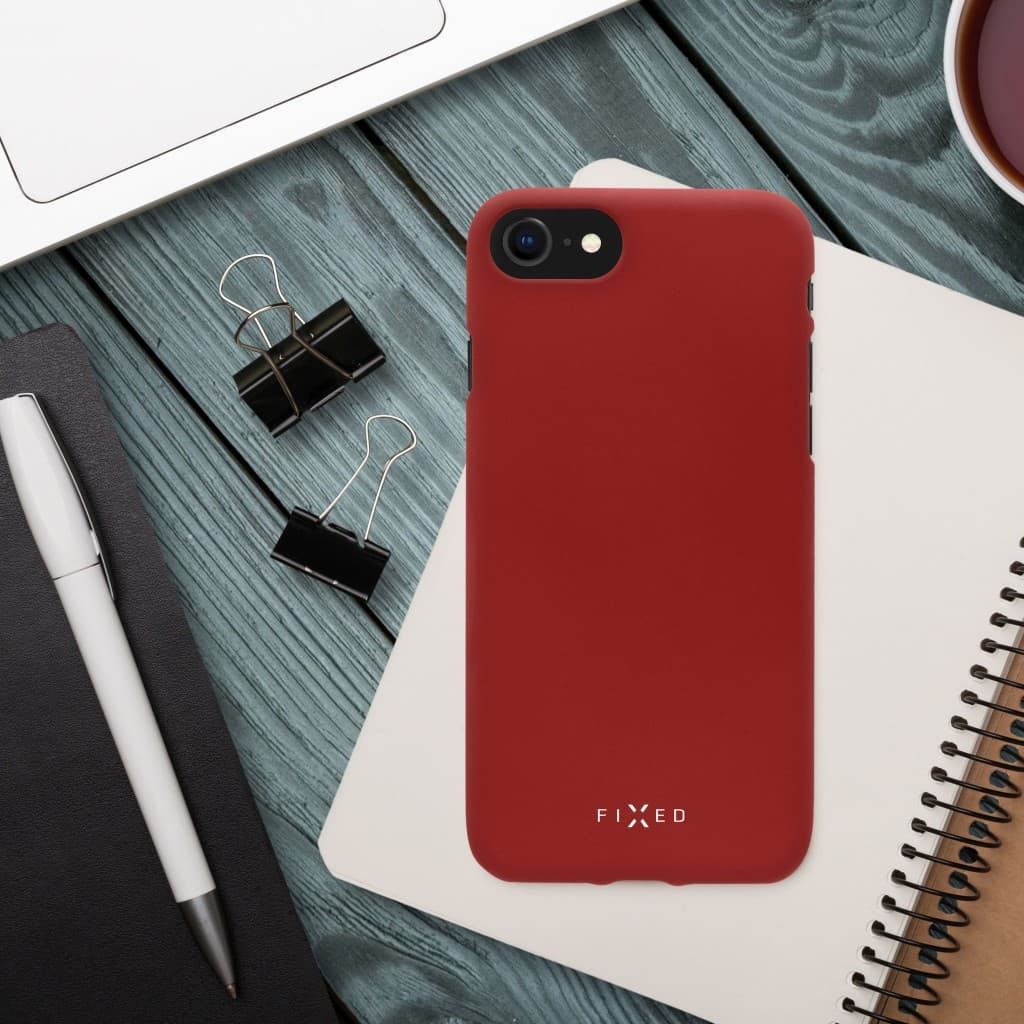 Zadní pogumovaný kryt FIXED Story pro Xiaomi Redmi Go, červený - náhled 5
