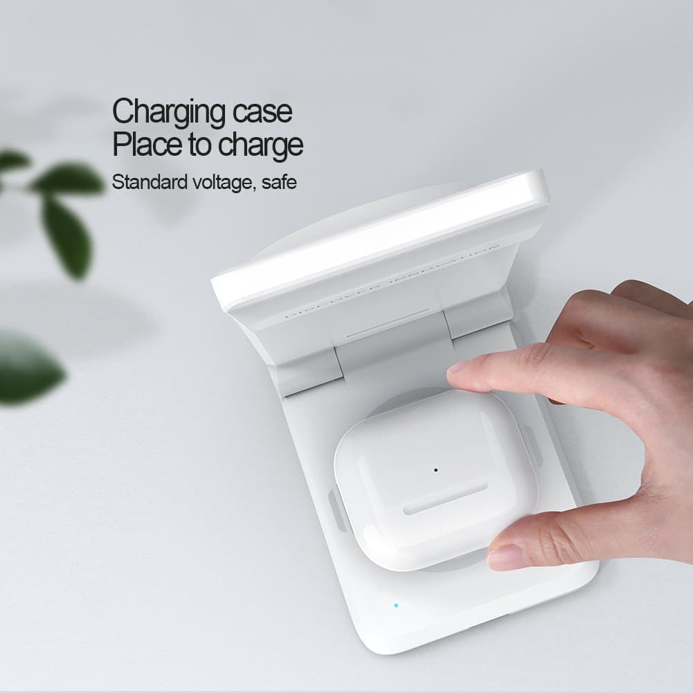 Bezdrátová nabíječka Nillkin PowerTrio 3v1 MagSafe pro Samsung Watch White - náhled 5