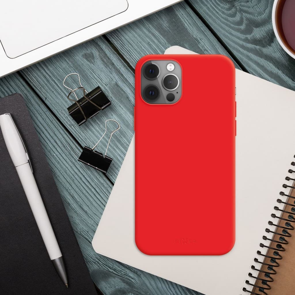 Zadní pogumovaný kryt FIXED Story pro Samsung Galaxy A54 5G, červený - náhled 5
