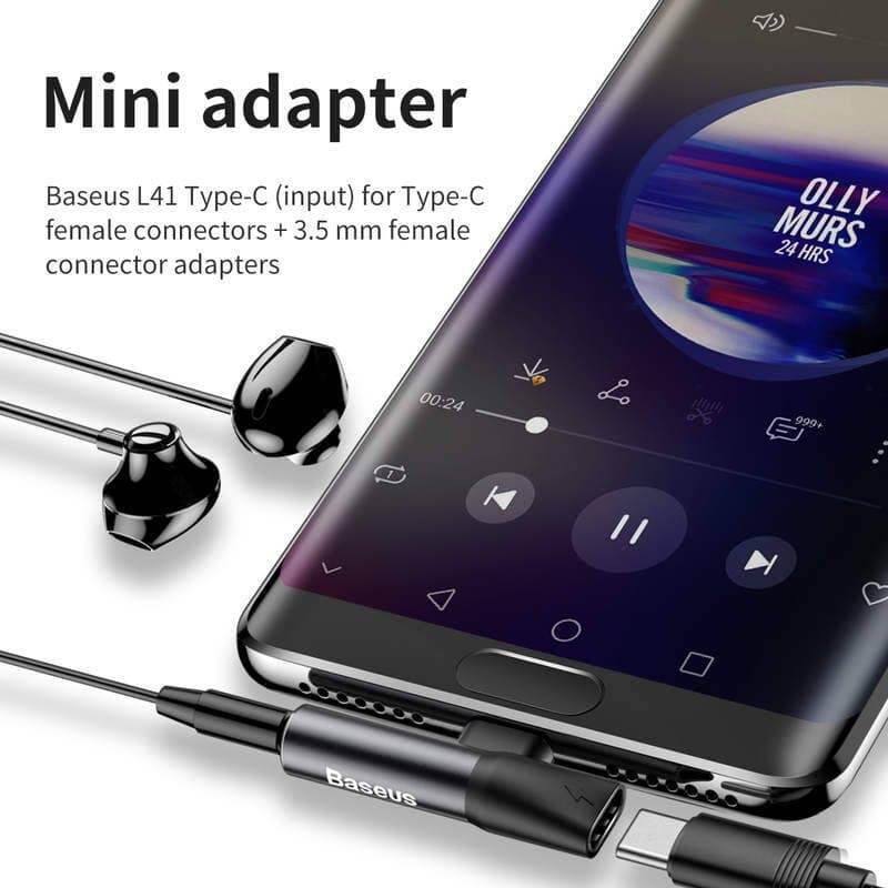 Adaptér Baseus CATL41-01 USB-C - 3.5mm Jack černý - náhled 5