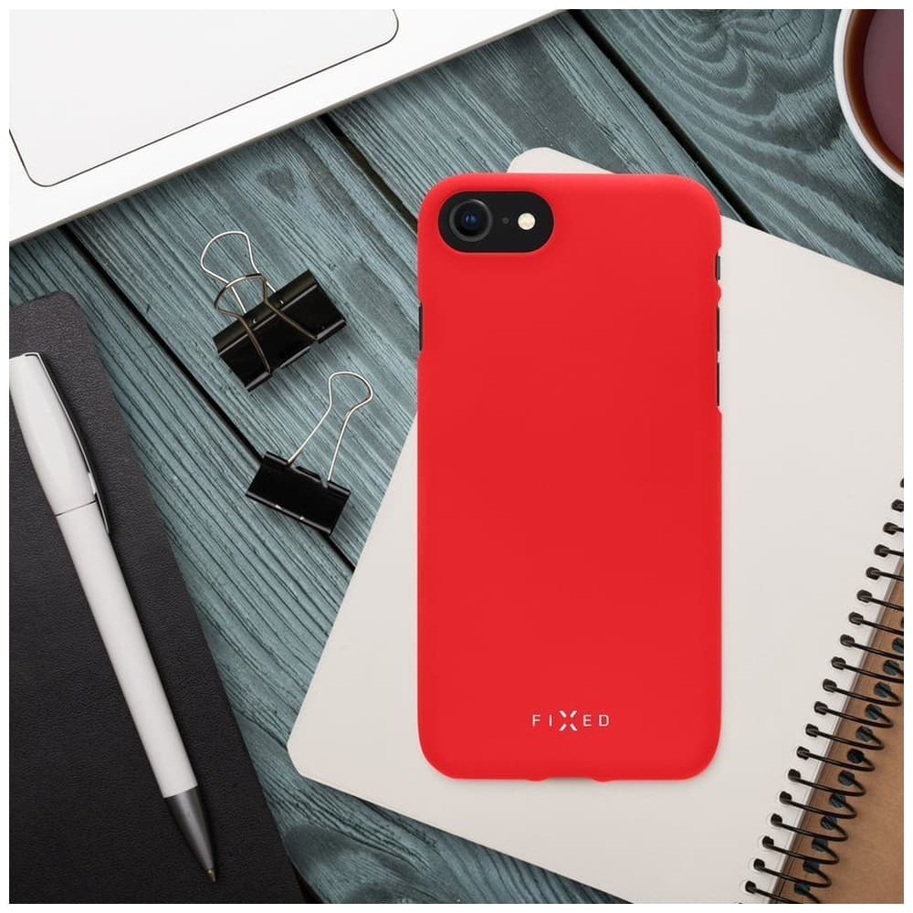 Zadní pogumovaný kryt FIXED Story pro Xiaomi Redmi Note 12 Pro+ 5G, červený - náhled 5