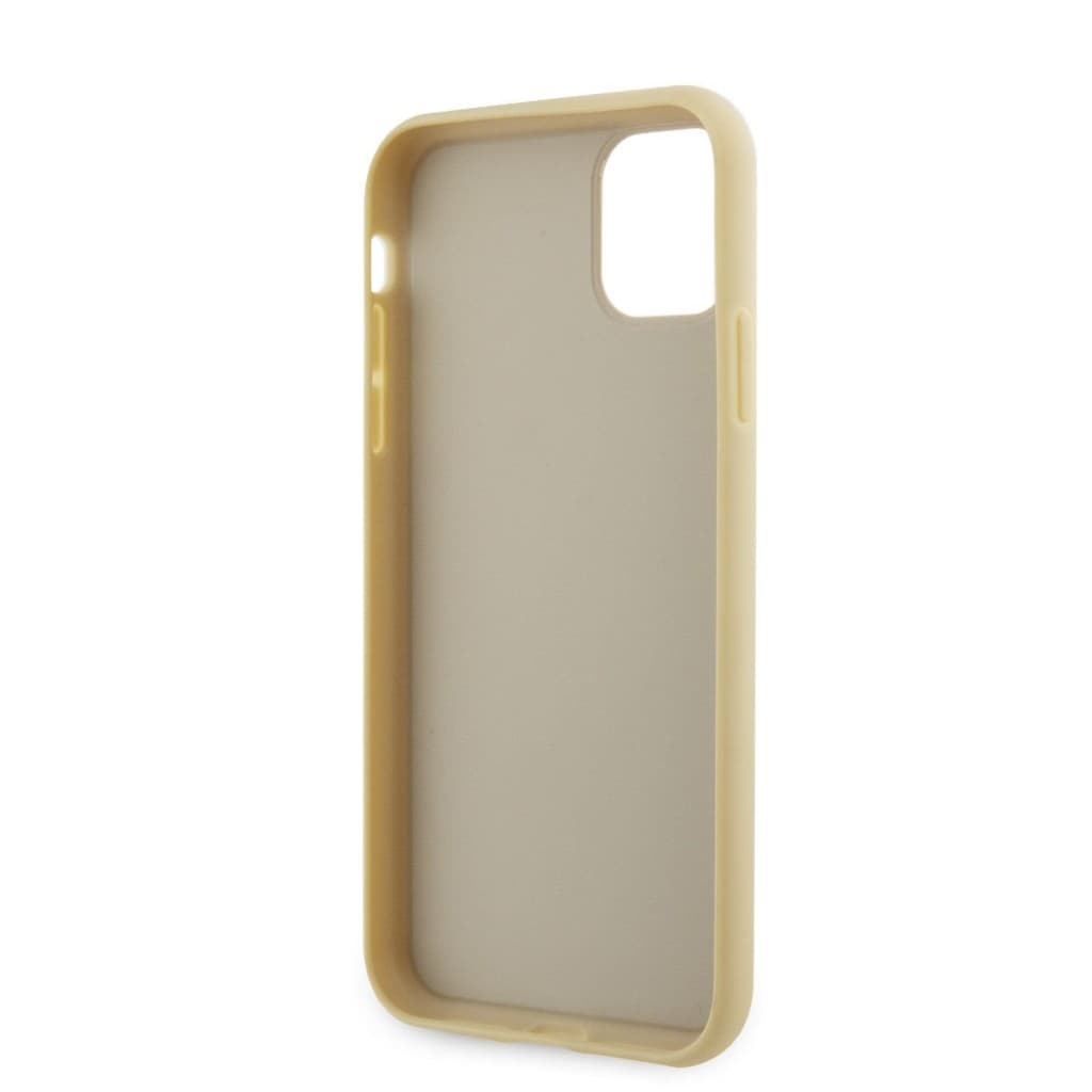 Zadní kryt Guess Rhinestones Triangle Metal Logo na iPhone 11 Pro zlatý - náhled 5