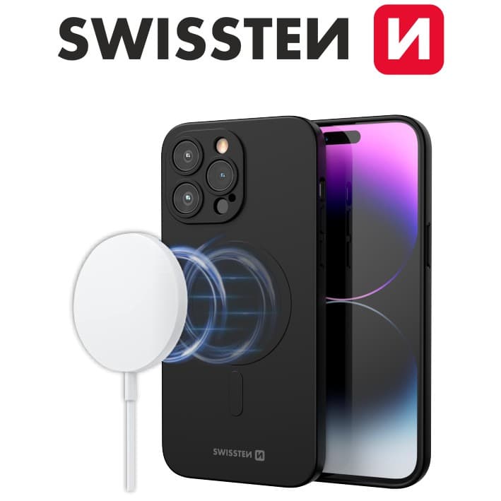 Zadní kryt Swissten Soft Joy Magstick na iPhone 11 černý - náhled 5