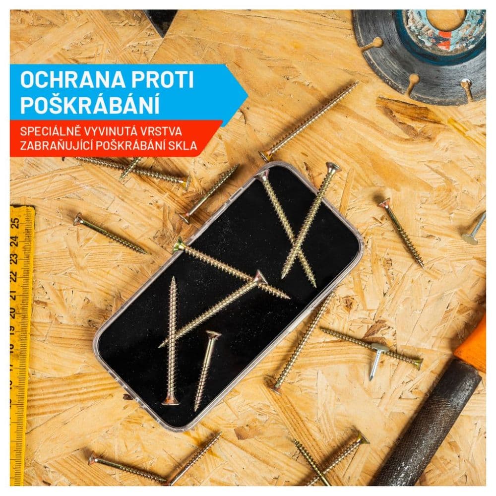 Prémiové ochranné tvrzené sklo FIXED Armor s aplikátorem pro Apple iPhone 15 Plus, černé - náhled 5