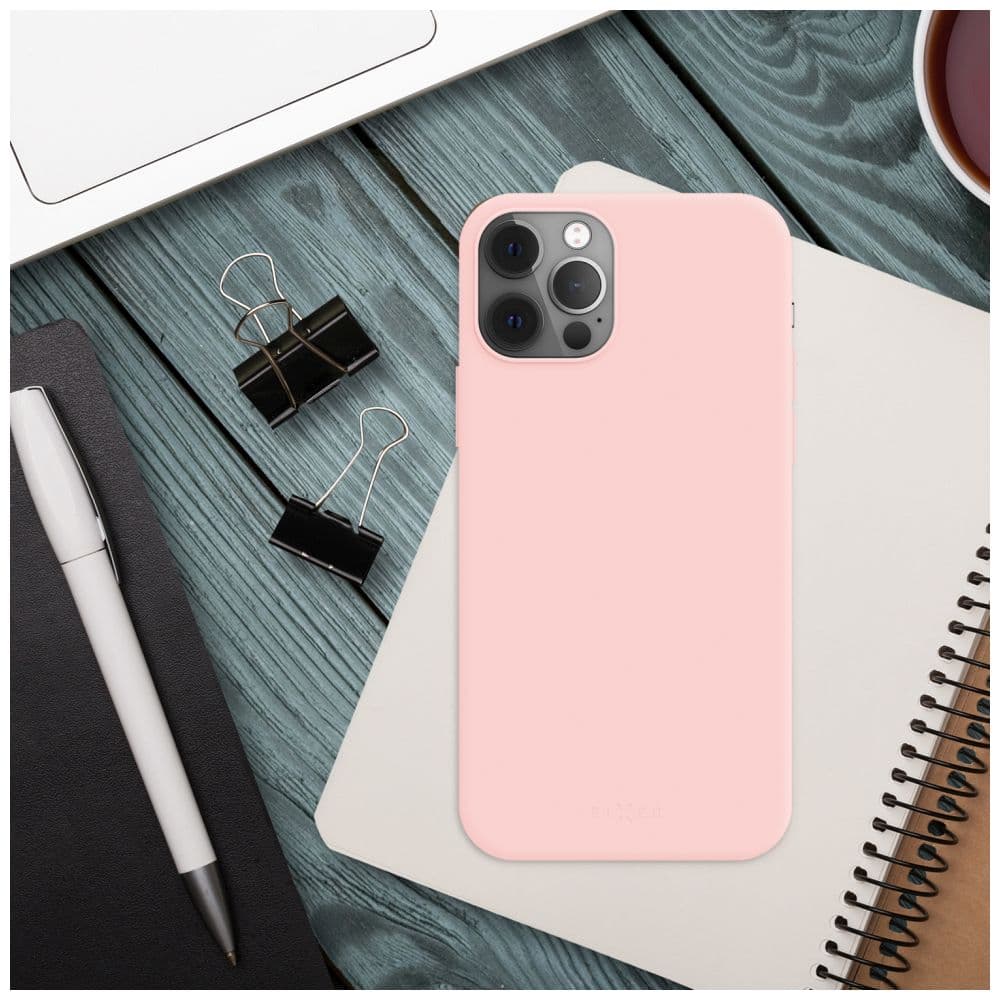 Zadní pogumovaný kryt FIXED Story pro Apple iPhone 15 Plus, růžový - náhled 5