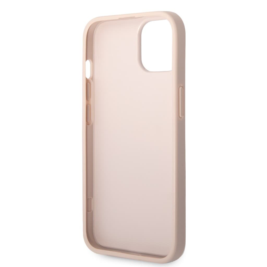 Guess PU 4G Metal Logo Zadní Kryt pro iPhone 15 Pink - náhled 5