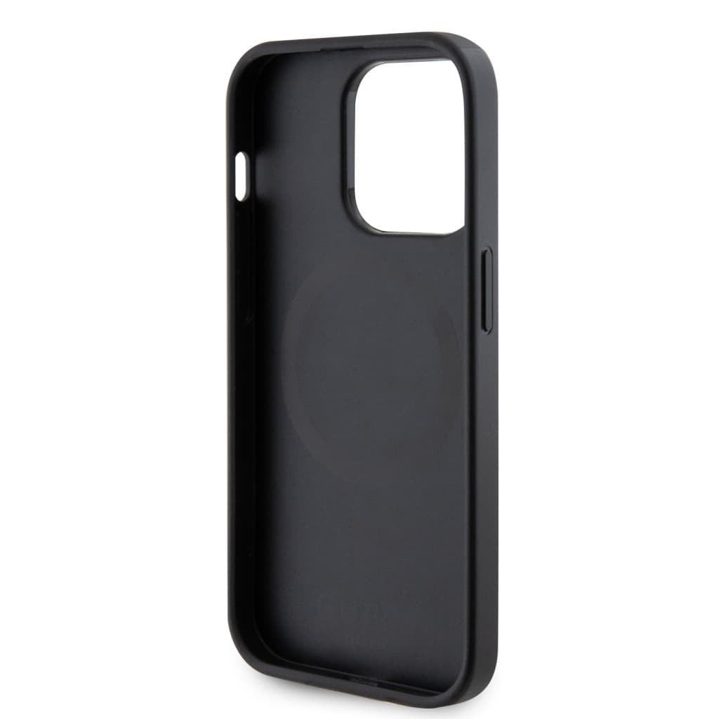 Guess PU Saffiano MagSafe Zadní Kryt pro iPhone 15 Pro Max Black - náhled 5