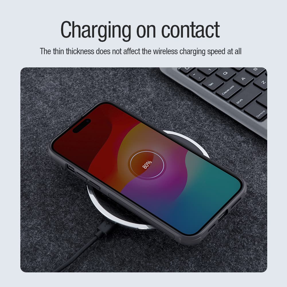 Nillkin Super Frosted PRO Magnetic Zadní Kryt pro Apple iPhone 15 Black - náhled 5