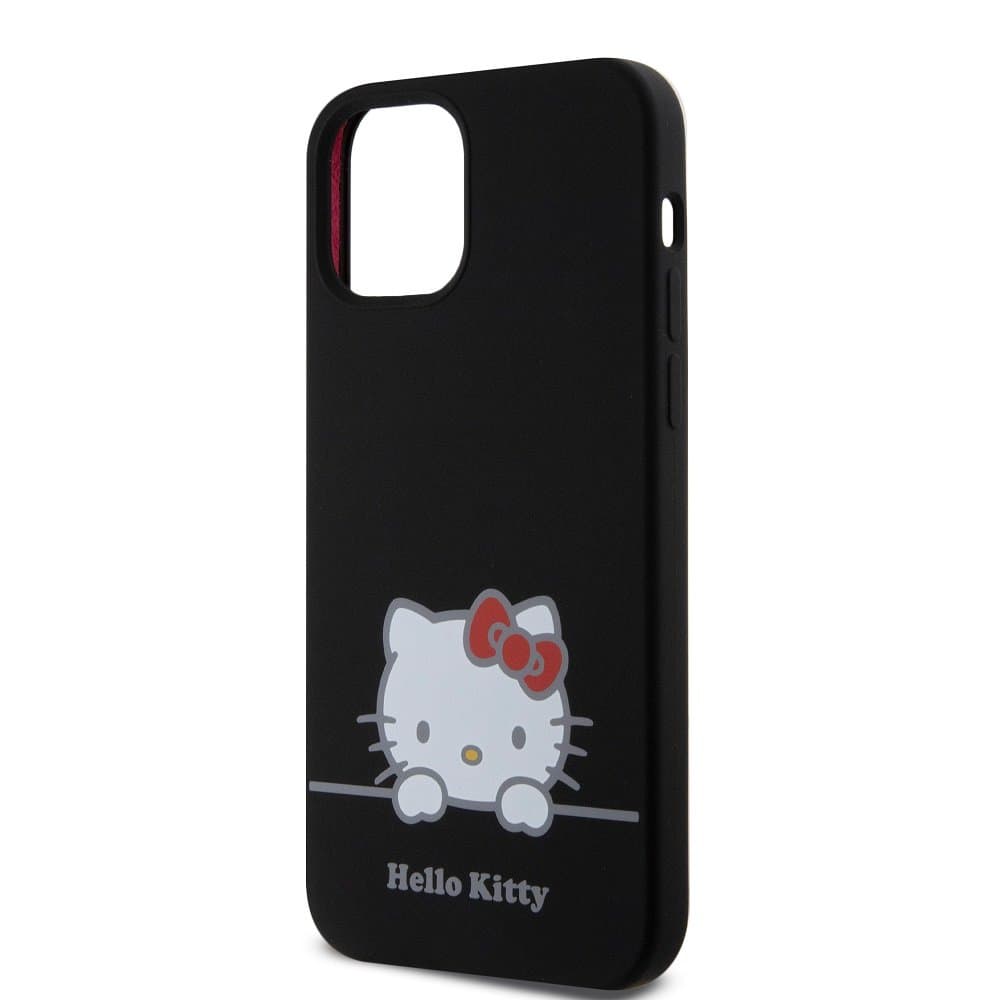 Hello Kitty Liquid Silicone Daydreaming Logo Zadní Kryt pro iPhone 12/12 Pro Black - náhled 5