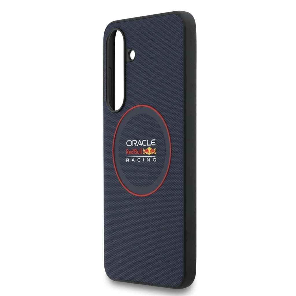 Zadní kryt Red Bull PU Leather Red Ring MagSafe pro Samsung Galaxy S25 FE Navy - náhled 5