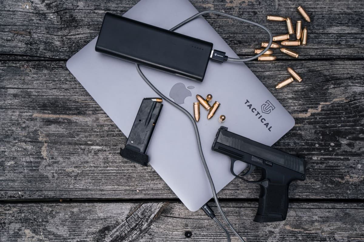 Tactical Fast Rope Aramid Cable USB-A/USB-C 2m Grey - náhled 4