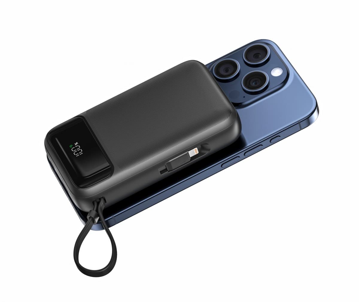 Powerbanka Swissten 20000 mAh s funkcí rychlonabíjení 20W s kabely USB-C a Lightning (kompatibilní s magsafe) - náhled 5