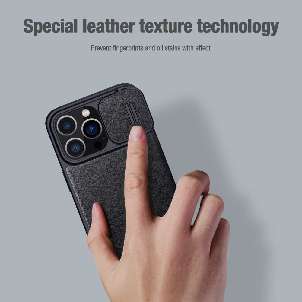 Nillkin Qin Book PRO Cloth Pouzdro pro Apple iPhone 14 Pro Max Classic Black - náhled 5