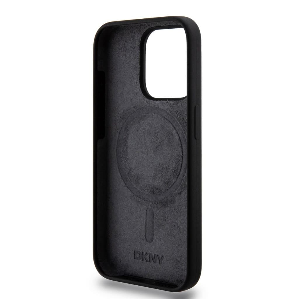 Zadní Kryt DKNY Liquid Silicone Arch Logo MagSafe pro iPhone 15 Pro černý - náhled 5