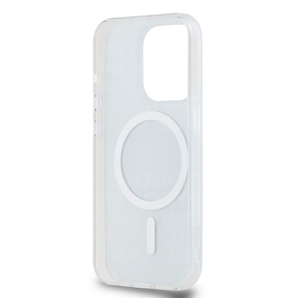 Zadní Kryt DKNY PC/TPU Repeat Pattern Tonal Stripe Magsafe pro iPhone 15 Pro modrý - náhled 5
