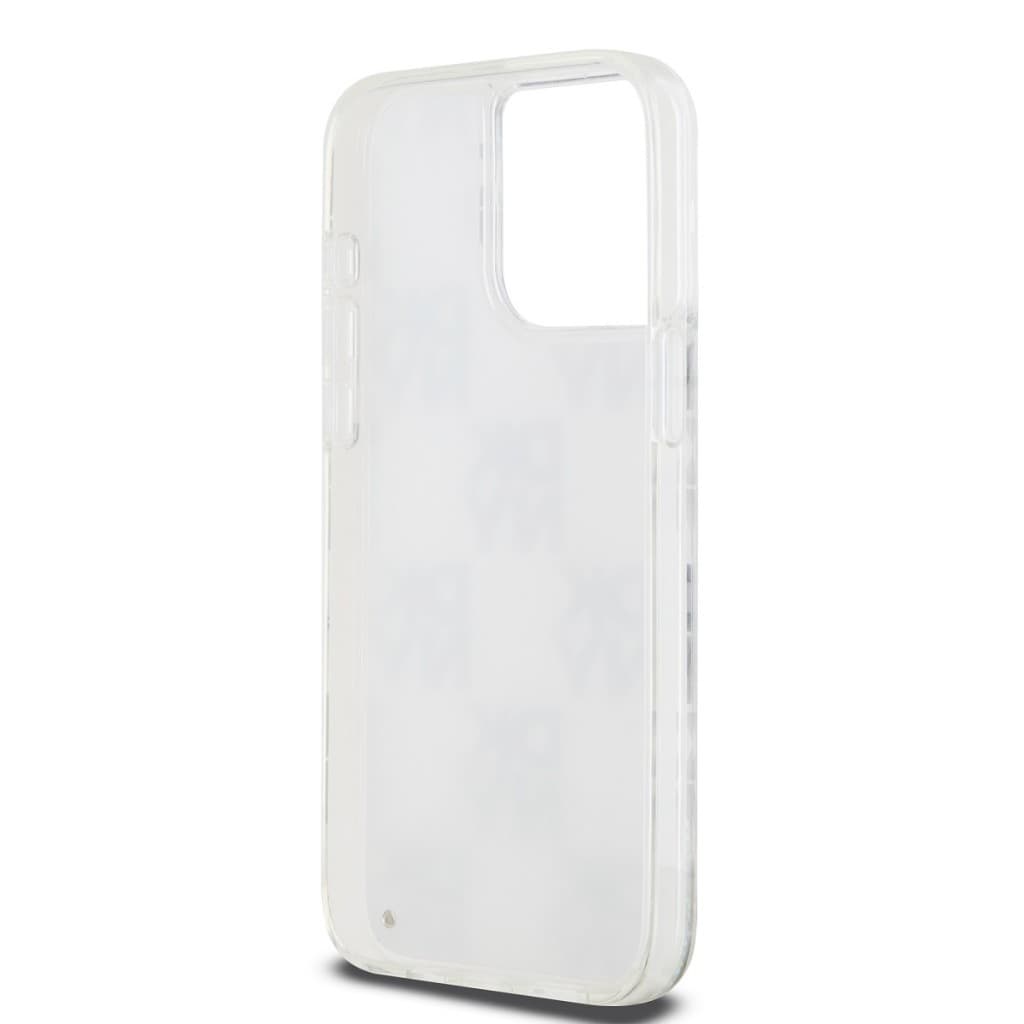 Zadní Kryt DKNY Liquid Glitter Checkered Pattern na iPhone 15 Pro Max Transparent - náhled 5