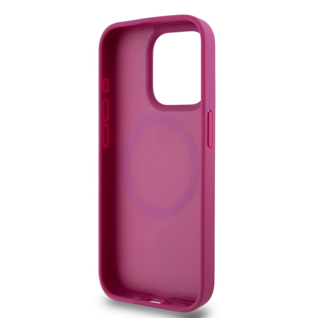 Zadní Kryt DKNY PU Leather Repeat Pattern Stack Logo Magsafe na iPhone 15 Pro Max Pink - náhled 5