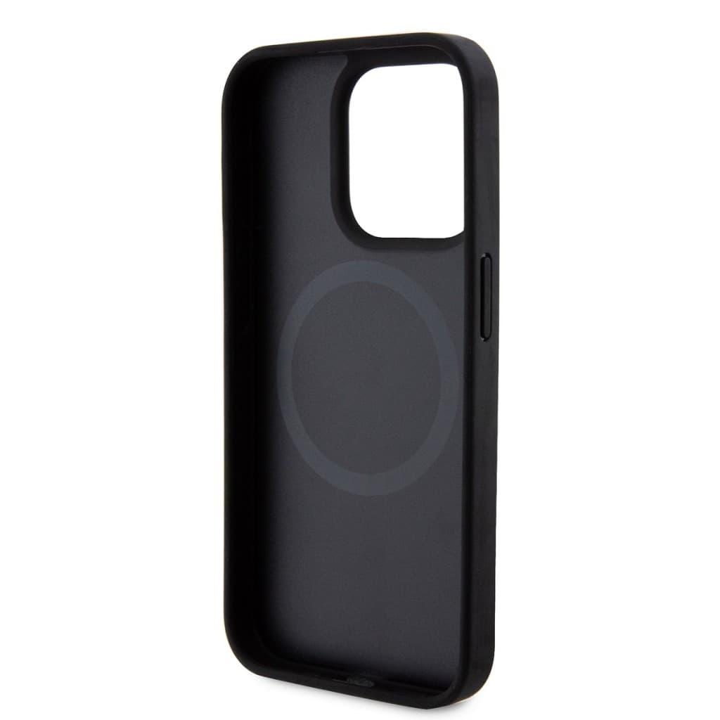 Zadní Kryt DKNY PU Leather Repeat Pattern Bottom Stripe pro iPhone 14 Pro Max černý - náhled 5