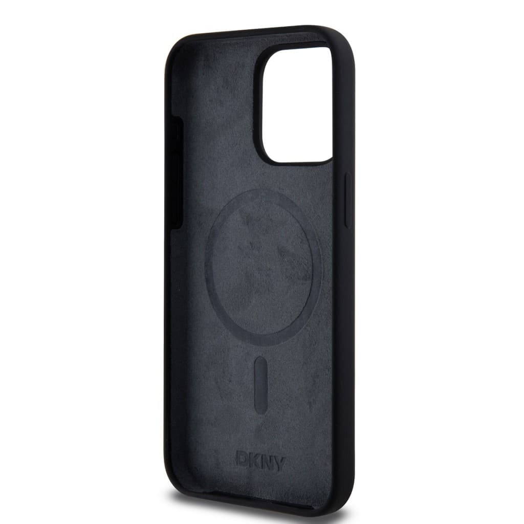 Zadní Kryt DKNY Liquid Silicone Arch Logo MagSafe pro iPhone 14 Pro černý - náhled 5